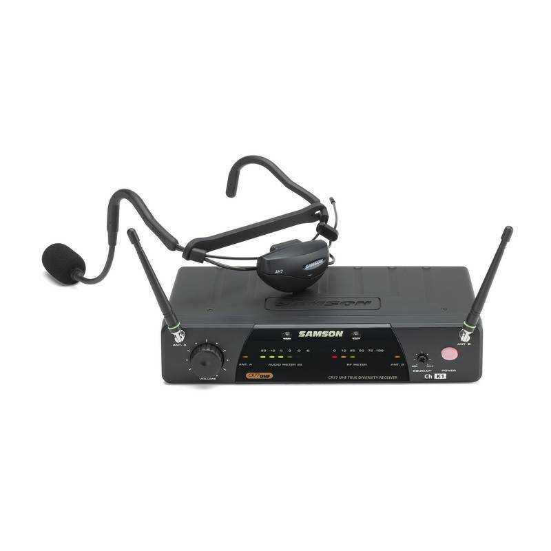 Samson AirLine 77 Aerobics System (QE/AH7 CR77) ch#E3 Радиосистема для фитнеса, 1 головной микрофон