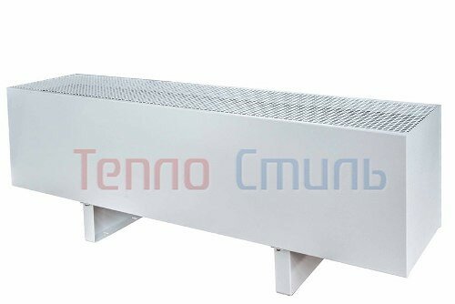 Напольнй конвектор Techno KPZ 235-250-600 с перфорированной алюминиевой решеткой