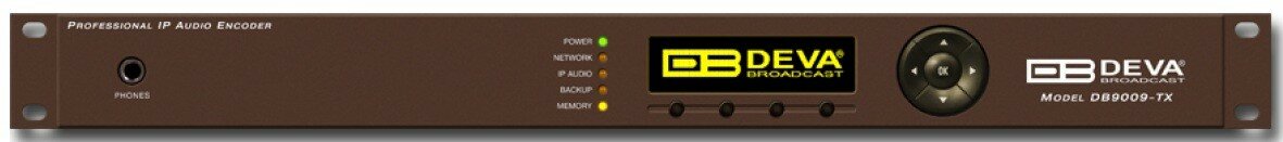 Deva Broadcast DB9009-TX звуковой IP кодер, 1RU