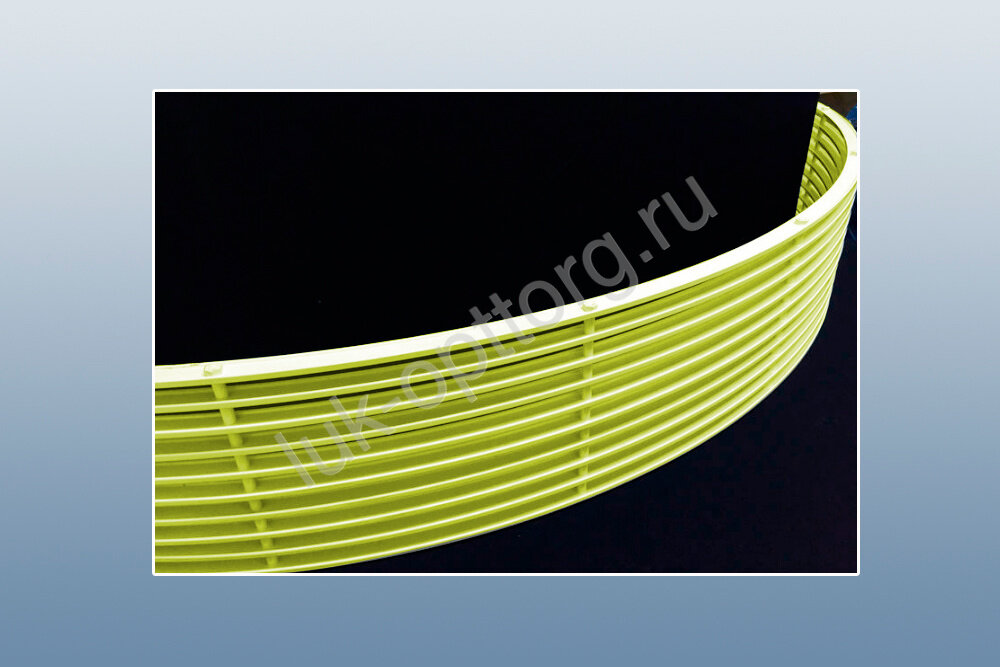 Радиусная решетка РАЛ1 / РАЛ2 (цветная) 750 * 180 (Ш * В)
