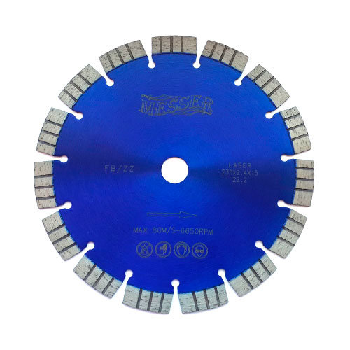 Алмазный диск Messer FB/ZZ d 350 мм (высокоармированный бетон, кирпич, тротуарная плитка, гранит)