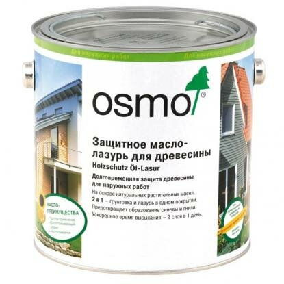 OSMO Защитная масло-лазурь 2,5 л Сосна