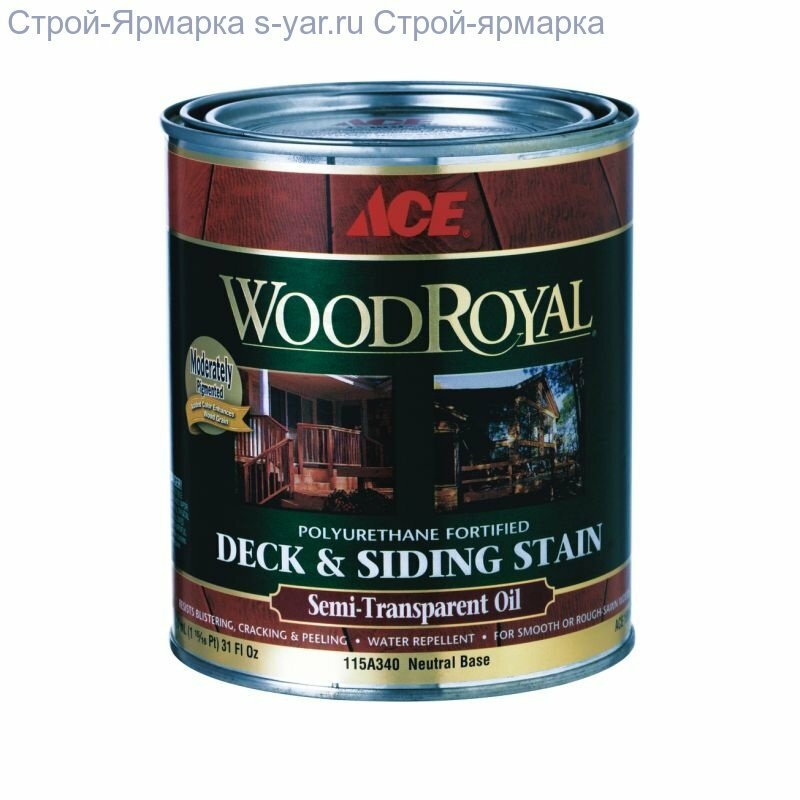 Ace Paint WOOD Royal Deck Siding Semi-transparent Oil Stain (5 галлонов (18,9л.))