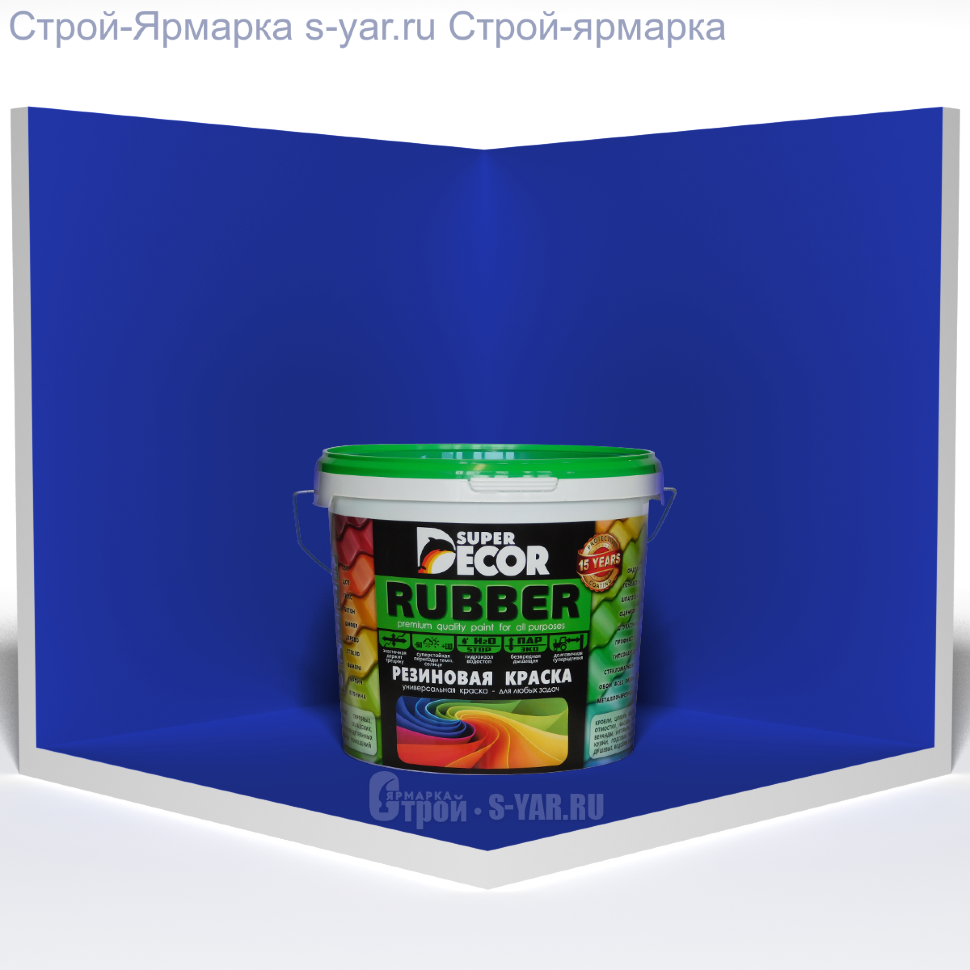 Резиновая краска Super Decor цвет №7 quot;Балтикаquot; (40 кг)
