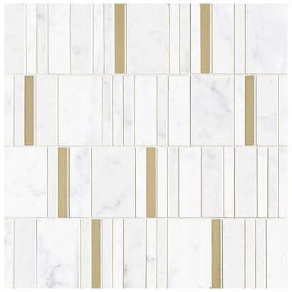 Мозаика Marazzi Allmarble Wall Altissimo Mosaico Barcode Lux 40х40 (M8HA), м²