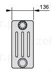 Радиатор отопления Zehnder Charleston 4026/13 №1270 3/4quot; RAL 9016