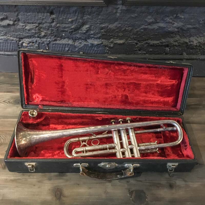 Винтажная труба в чехле Vintage Trumpet In Case Weltklang, Винтаж