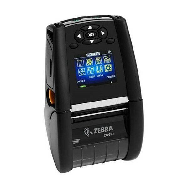 мобильный принтер zebra zq610 dt ( 2/48mm; english/latin fonts, dual 802.11ac / bt, linerless platen, 1.375 core, shoulder strap, belt clip) ZQ61-AUWBE10-00