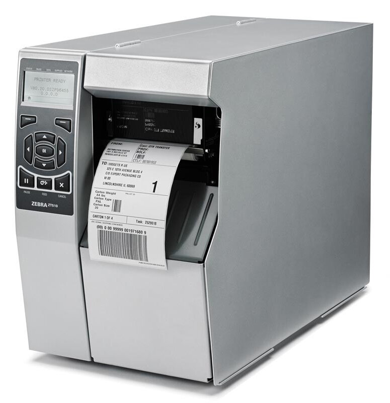 Термотрансферный принтер штрих-кода (этикеток) Zebra ZT510, 300 dpi, USB, RS232, Ethernet, BTLE (ZT51043-T0E0000Z)