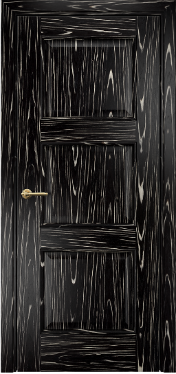 Дверь Оникс модель Милан Цвет:Черный эбен Остекление:Без стекла