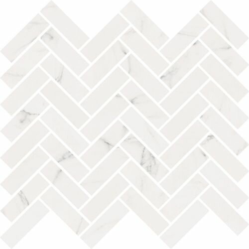 Мозаика ABK SENSI 1SR09752 MOS CHEVRON STATUARIO 30x30