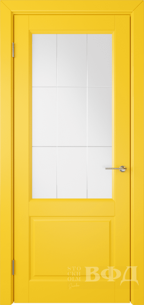 Межкомнатная дверь ВФД коллекция quot;стокгольмquot; Доррен Жёлтый ПО 900х2000