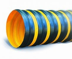 Промышленные шланги Texonic PVC-350-P-315 черно-желтый с повышенной устойчивостью к внешним нагрузкам
