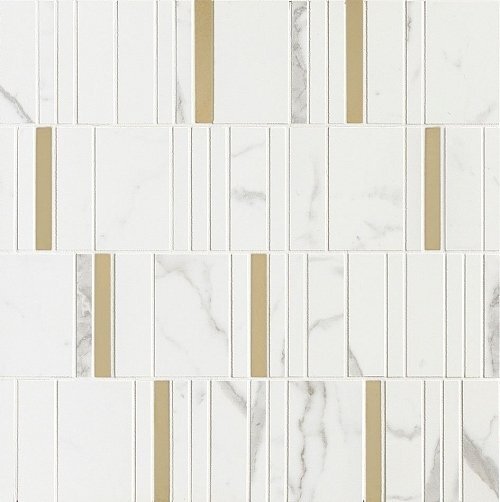 Мозаика Marazzi Allmarble Wall Statuario Mosaico Barcode Lux M8H9 40x40