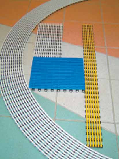 Решетка для канала перелива до 350 мм радиусная, цвета: синий, красн., бежев., серый, белый