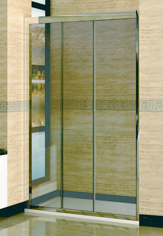 Душевая дверь в нишу RGW Classic CL-11 (1310-1360)х1850 профиль хром, стекло шиншила