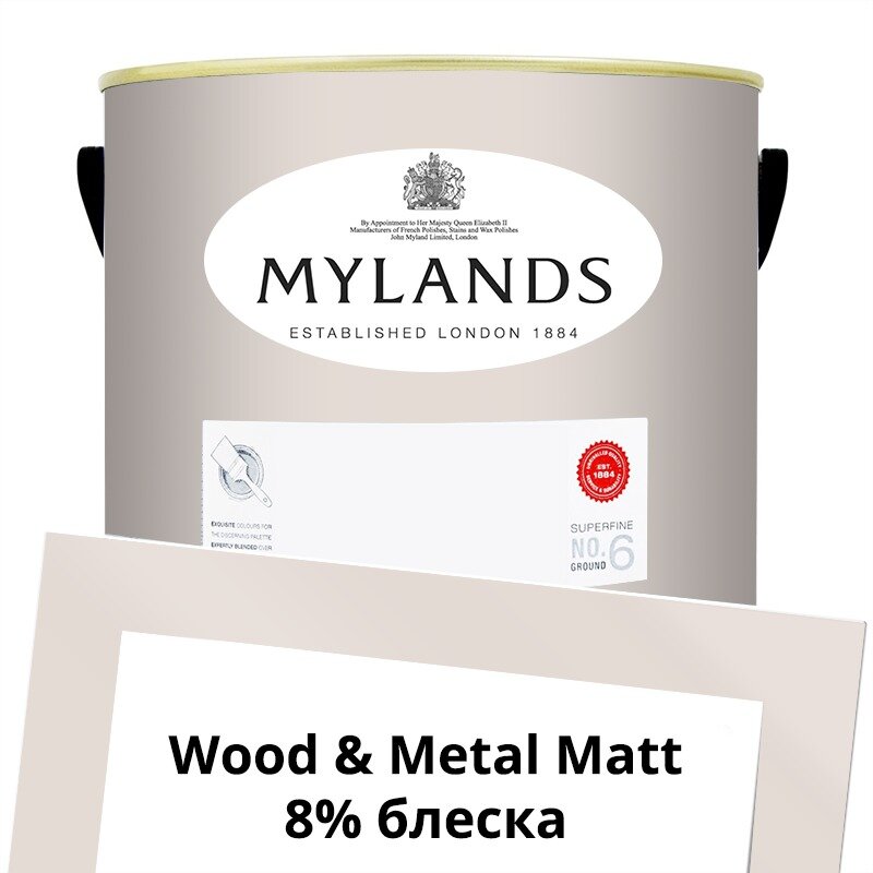 Английские Краски Mylands артикул WoodMetal Paint Matt 5 л. №82 Marble Arch
