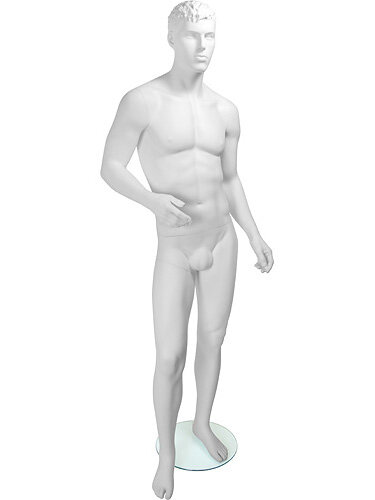 Манекен мужской белый скульптурный Tom Pose 05
