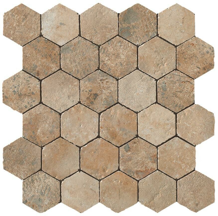 Мозаика Atlas Concorde Aix Beige Honeycomb Tumbled 30x31