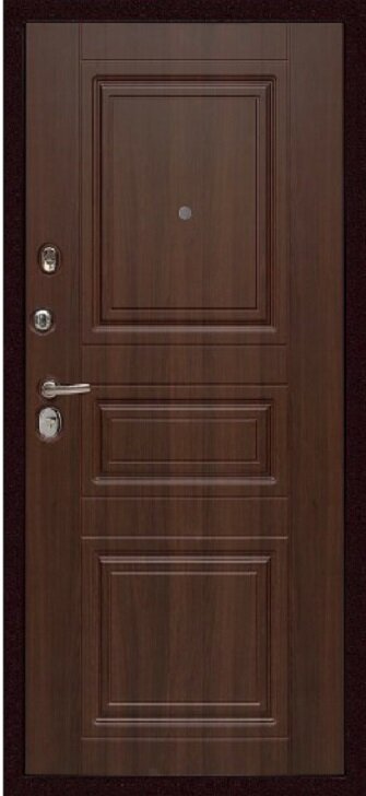 Входная дверь Сударь МД 25 Внутренняя панель:Орех бренди, рису-нок Верона