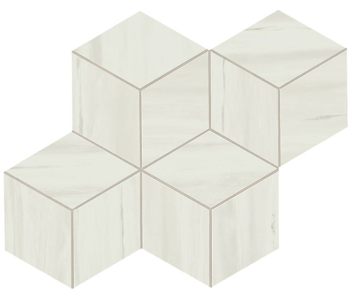 Плитка Atlas Concorde Marvel Stone Marvel Bianco Dolomite Mosaico Esag. Lapp. AS2G 30x35 Неглазурованный