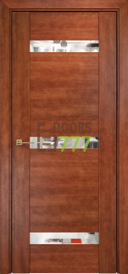 Дверь Оникс модель Парма 3 Цвет:Тёмный анегри Остекление:Зеркало
