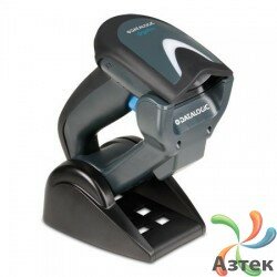 Сканер штрих-кода Datalogic Gryphon I GM4430 2D Image, темный беспроводной, радиоканал, USB кабель, базовая станция