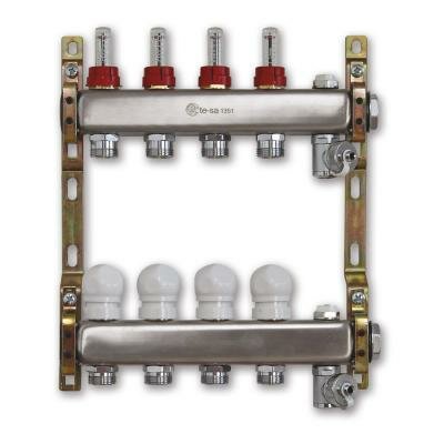 220ATT2-06-11D Te-Sa Коллектор в сборе 1quot; 11 выходов под евроконус с расходомерами