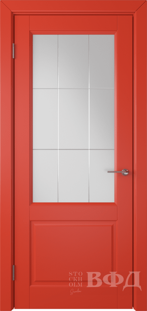 Межкомнатная дверь ВФД коллекция quot;стокгольмquot; Доррен Красный ПО 600х2000