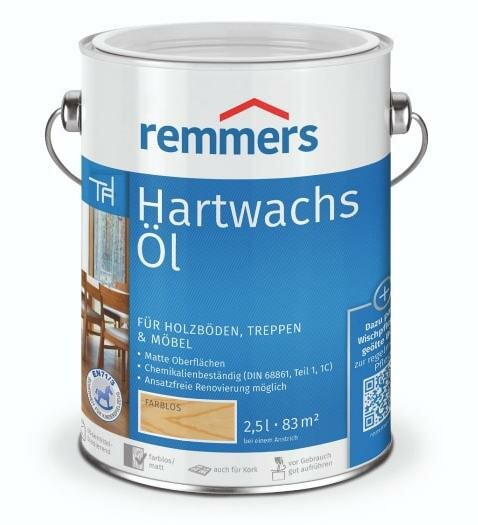 Remmers Hartwachs-Öl Масло для деревянных лестниц и паркета (20 л Тик / Teak )