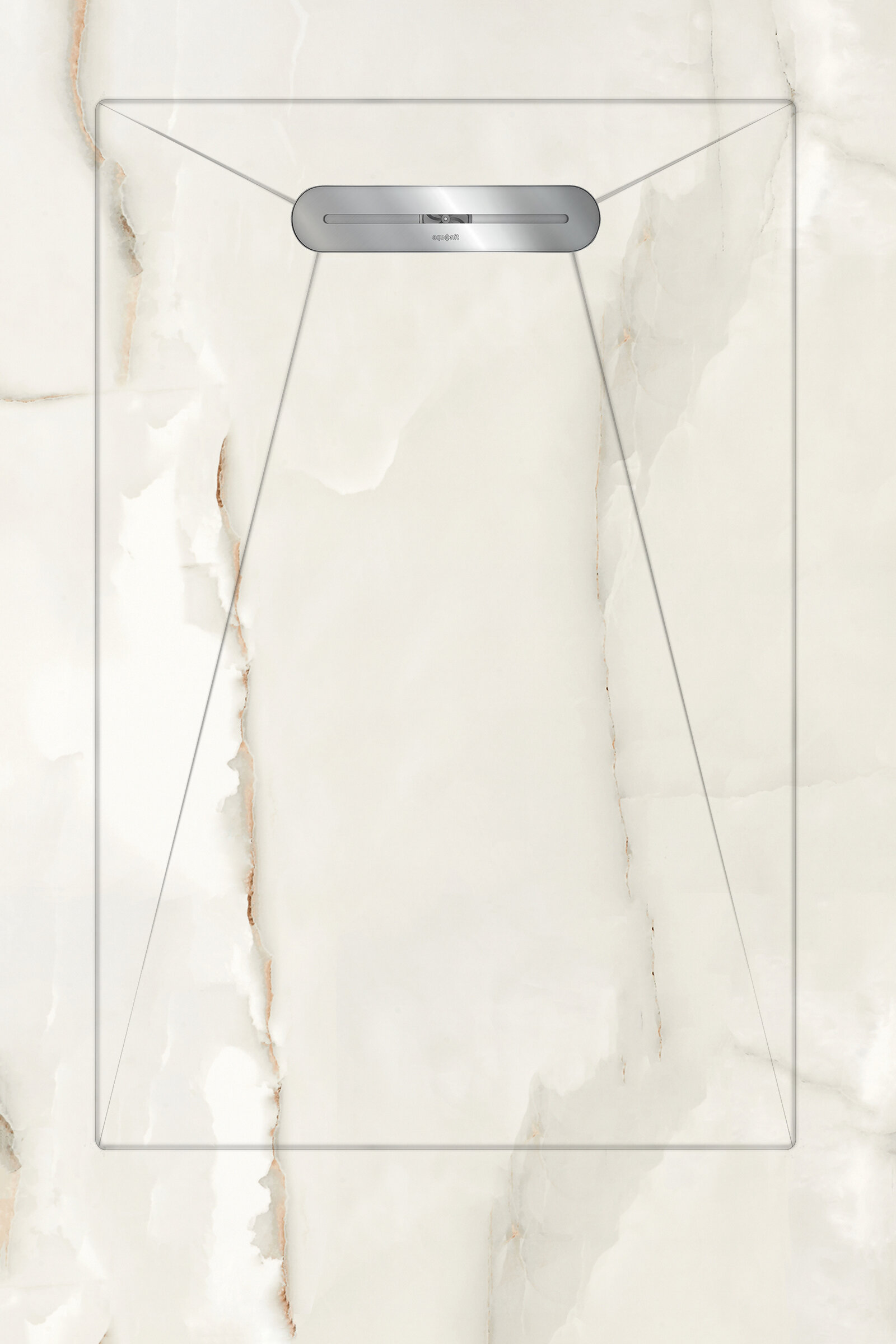 Душевые поддоны Aquanit Marble White Envelope Linear Massive 90x135