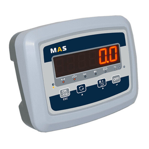 Весы товарные напольные MAS ProMAS PM1E-300 5060, LED, АКБ, RS232, 300кг, 100гр, 600*500, с поверкой, съемная стойка