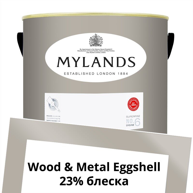 Английские Краски Mylands артикул WoodMetal Paint Eggshell 5 л. №87 Ionic