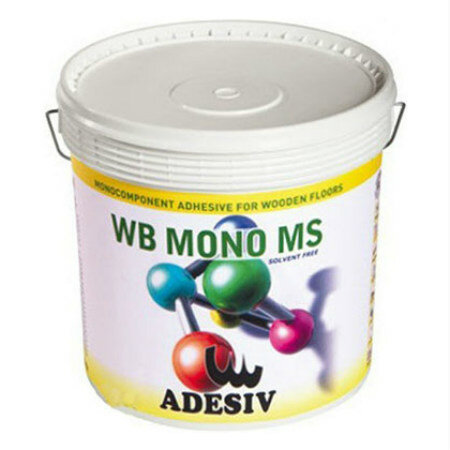 Лаки, клеи, грунтовки и масла Adesiv Паркетный клей Силановый однокомпонентный клей Adesiv WB Mono MS