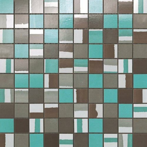 Atlas Concorde глазурованная керамическая плитка Dwell Turquoise Mosaico Mix (9DMT)