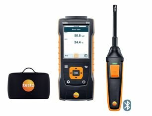 Комплект измерительный Testo 440 с Bluetooth зондом влажности и температуры (0636 9731) и кейсом