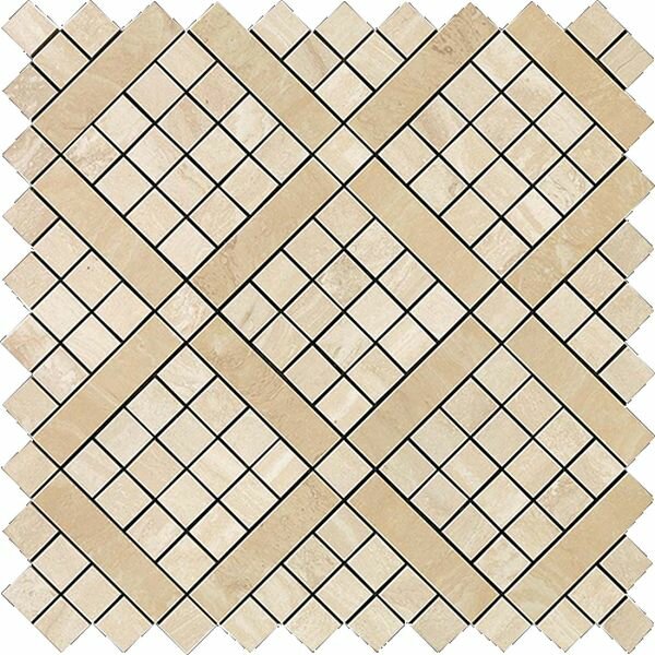 Мозаика 9MVA Marvel Travertino Alabastrino Diagonal Mosaic 30.5x30.5