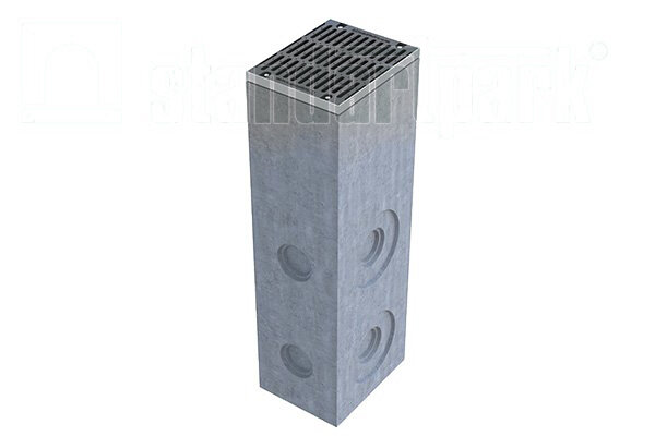 Дождеприёмный колодец секционный BetoMax ДК-50.64.65-Б-В бетонный с решёткой щелевой чугунной ВЧ ( комплект) (Дождеприемный колодец BetoMax ДК-50.64.65-Б-Н )
