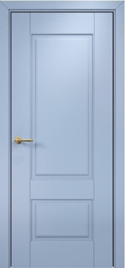 Межкомнатная дверь Оникс Марсель фрезерованное (Эмаль голубая по МДФ) глухая