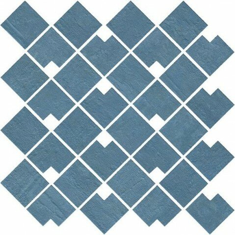 Мозаика Atlas Concorde Raw Blue Block Mosaico 28x28 9RBB, м²