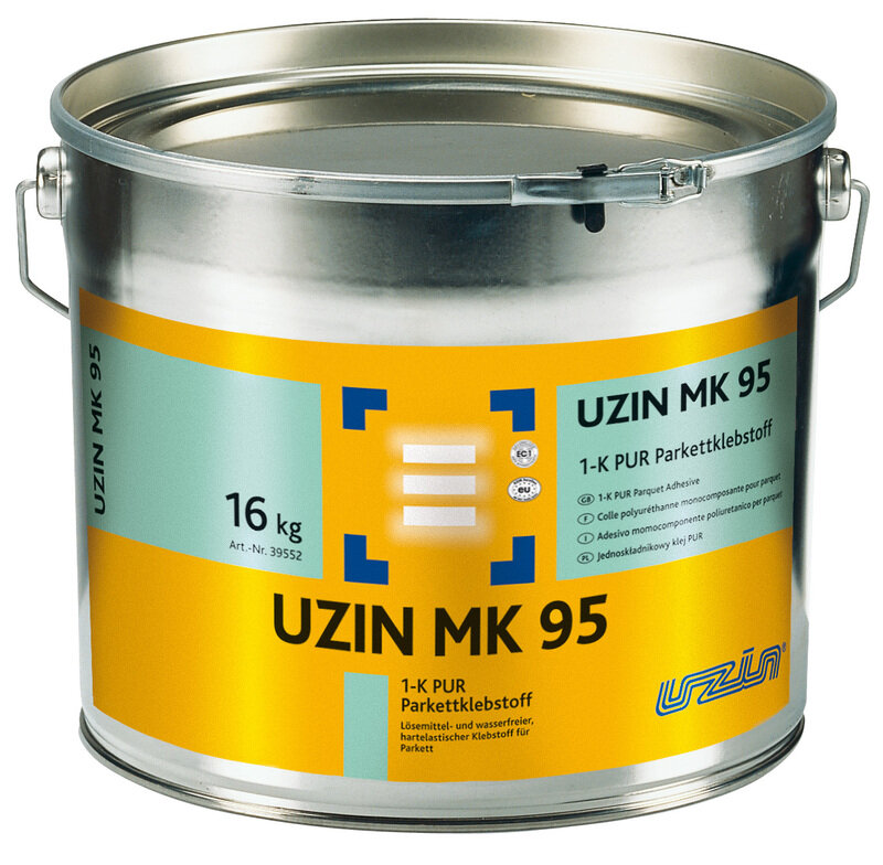 Однокомпонентный высокопрочный полиуретановый клей UZIN MK95 - 16 кг