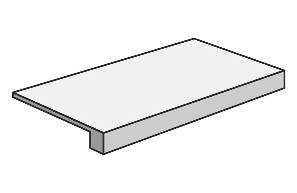 Ступени из керамогранита Mutina Flow 603019_FlowgradoneDarkGrey ( шт)