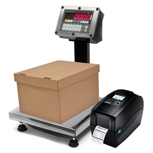 Весы платформенные мера ПВм-3/150-П Print (600х400), с подключением принтера этикеток