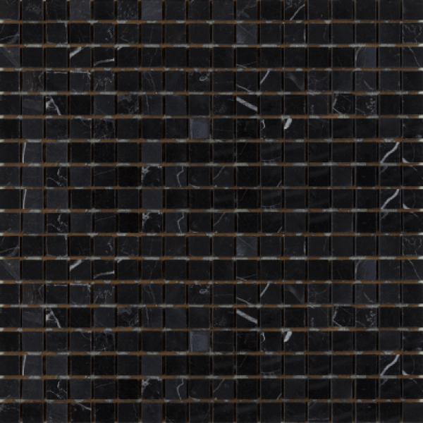 Мозаика Art  Natura Marble Mosaic Nero 30,5x30,5 глянцевая