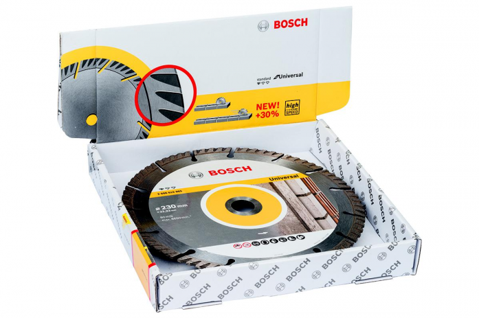 Алмазный диск Bosch Universal 230х22.2 мм 10 шт 2608615066