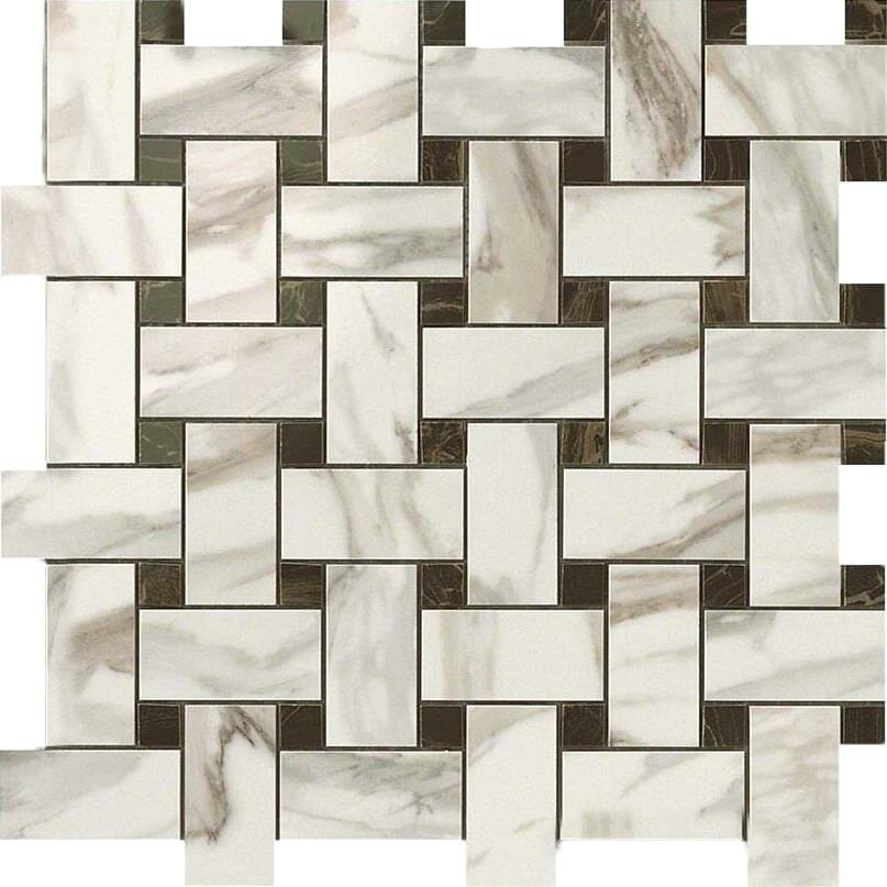 Мозаика Atlas Concorde Russia Supernova Marble Calacatta Gold Twist Mosaic 30.5x30.5