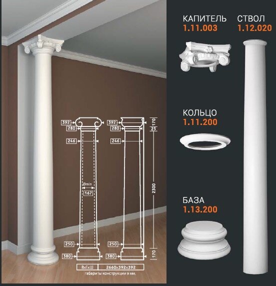 Колонна 1.11.003+1.11.200+ 1.12.020+1.13.200 (1.30.214) Европласт