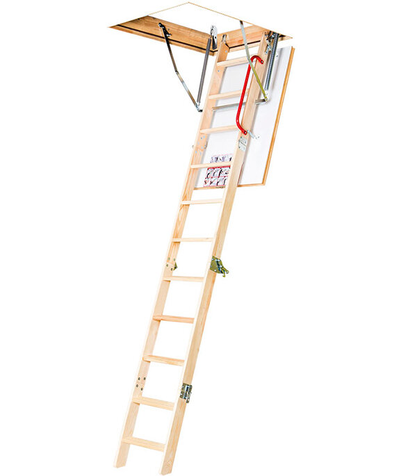 Лестница чердачная Fakro Komfort mini деревянная 280х60х94 см