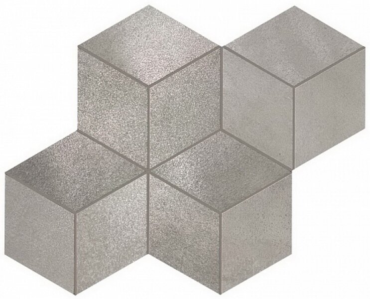 Мозаика Atlas Concorde Blaze Aluminium Mosaico Esagono Lapp 35х30 A0UL