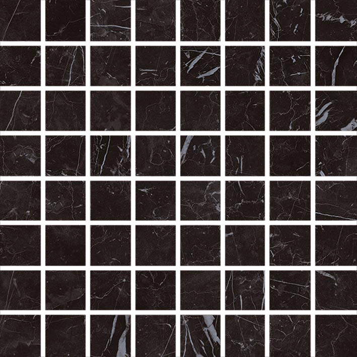 Декор AS3Z Marvel Stone Nero Marquina Mosaico Matt 30x30 Atlas Concorde Italy